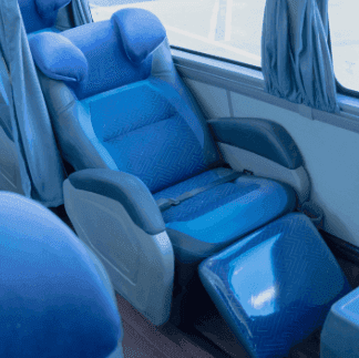 Interior do ônibus